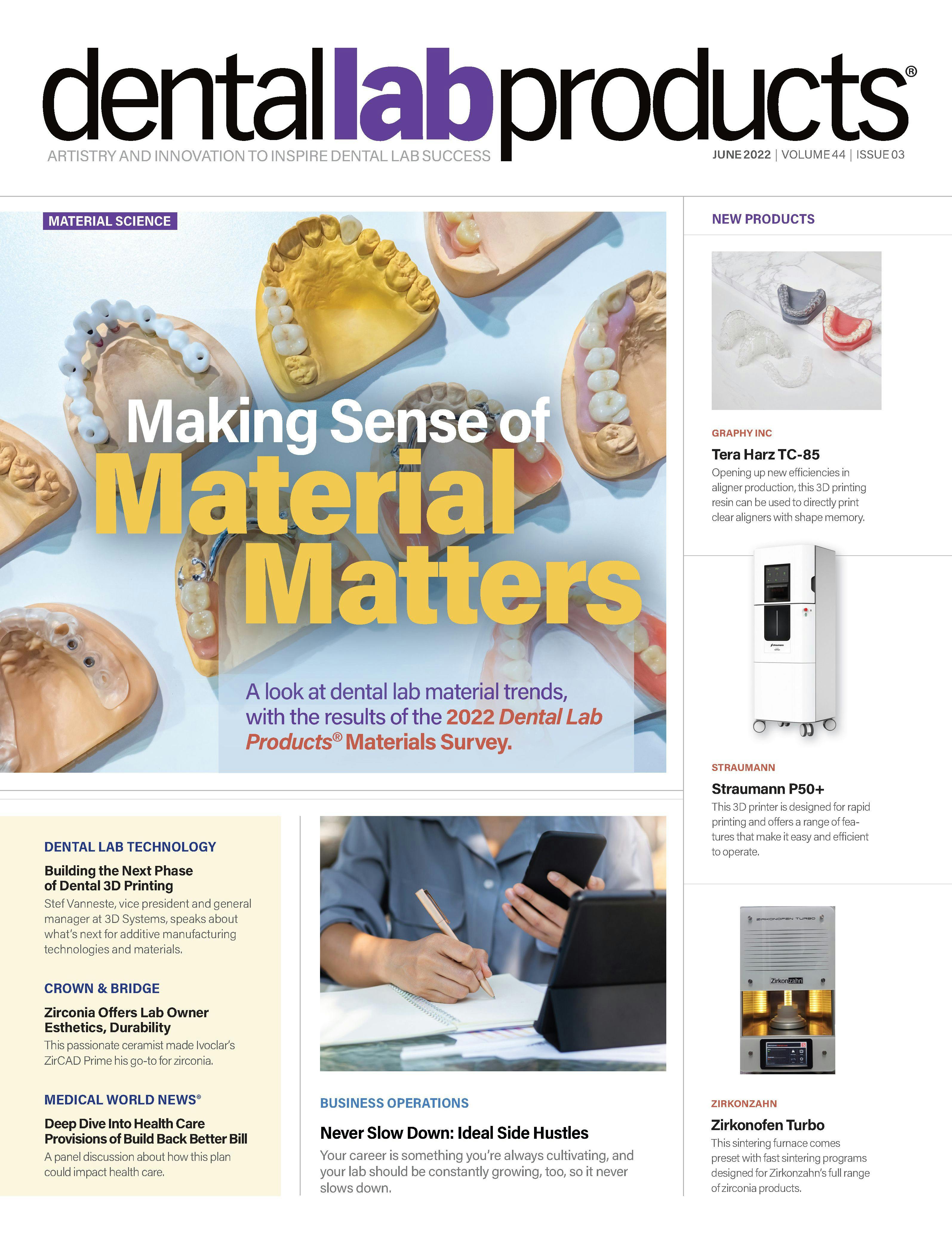 Dental Lab Products June 2022 Issue Cover