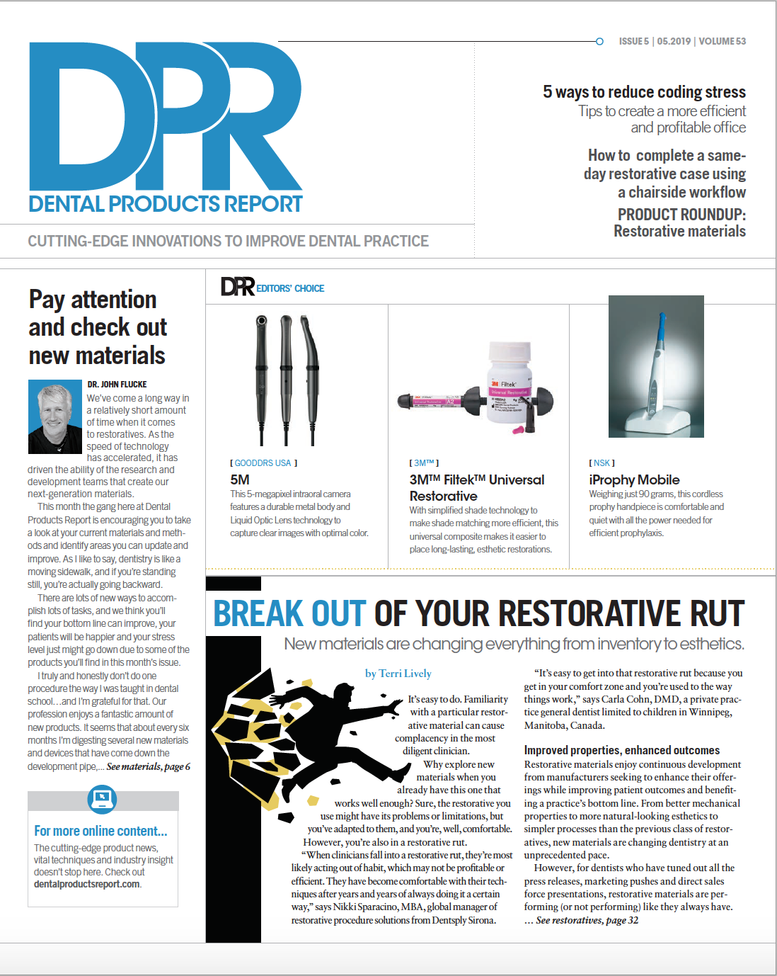 Dental Products Report May 2019 issue cover