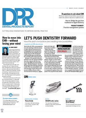 Dental Products Report July 2017 issue cover