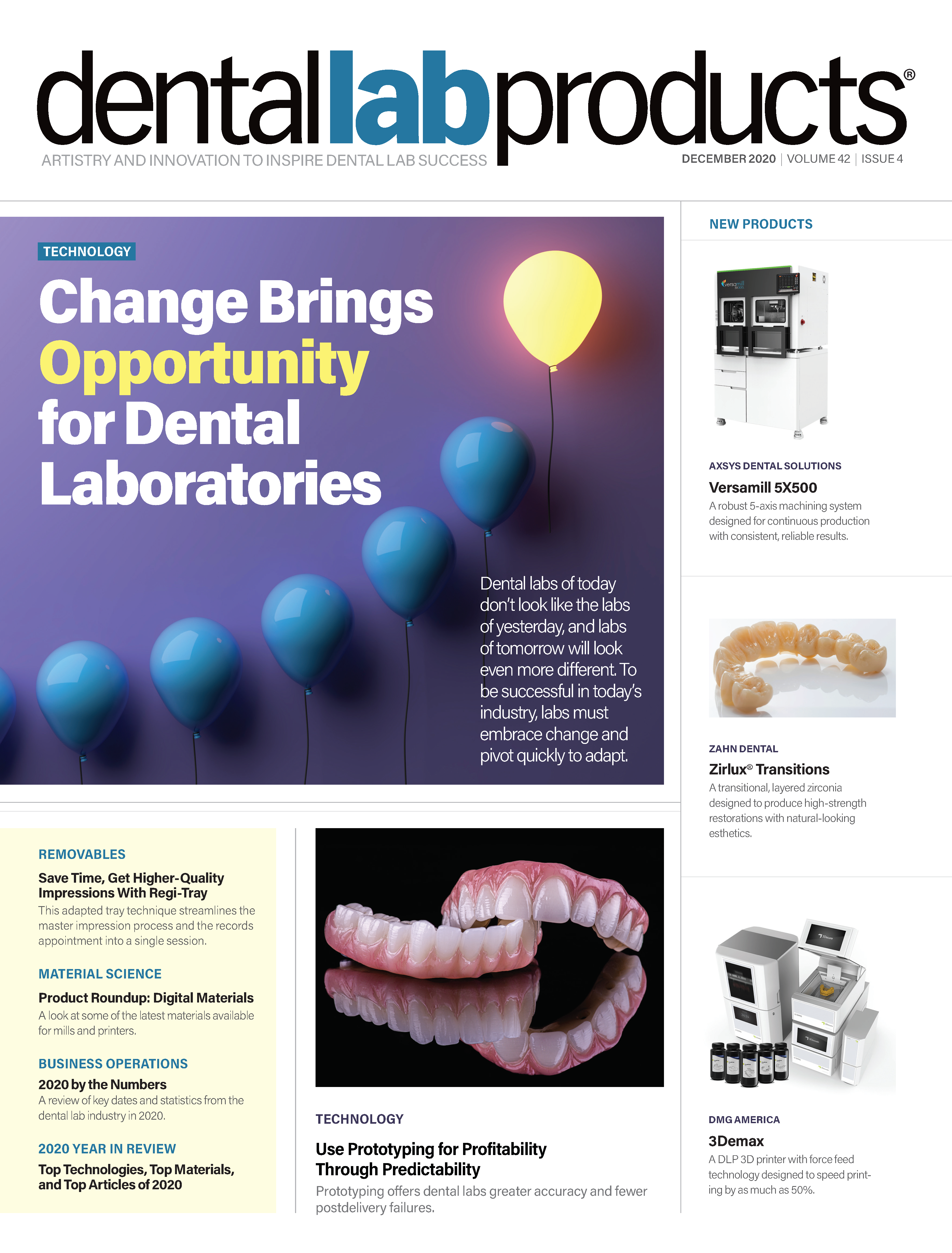 Dental Lab Products December 2020 issue cover