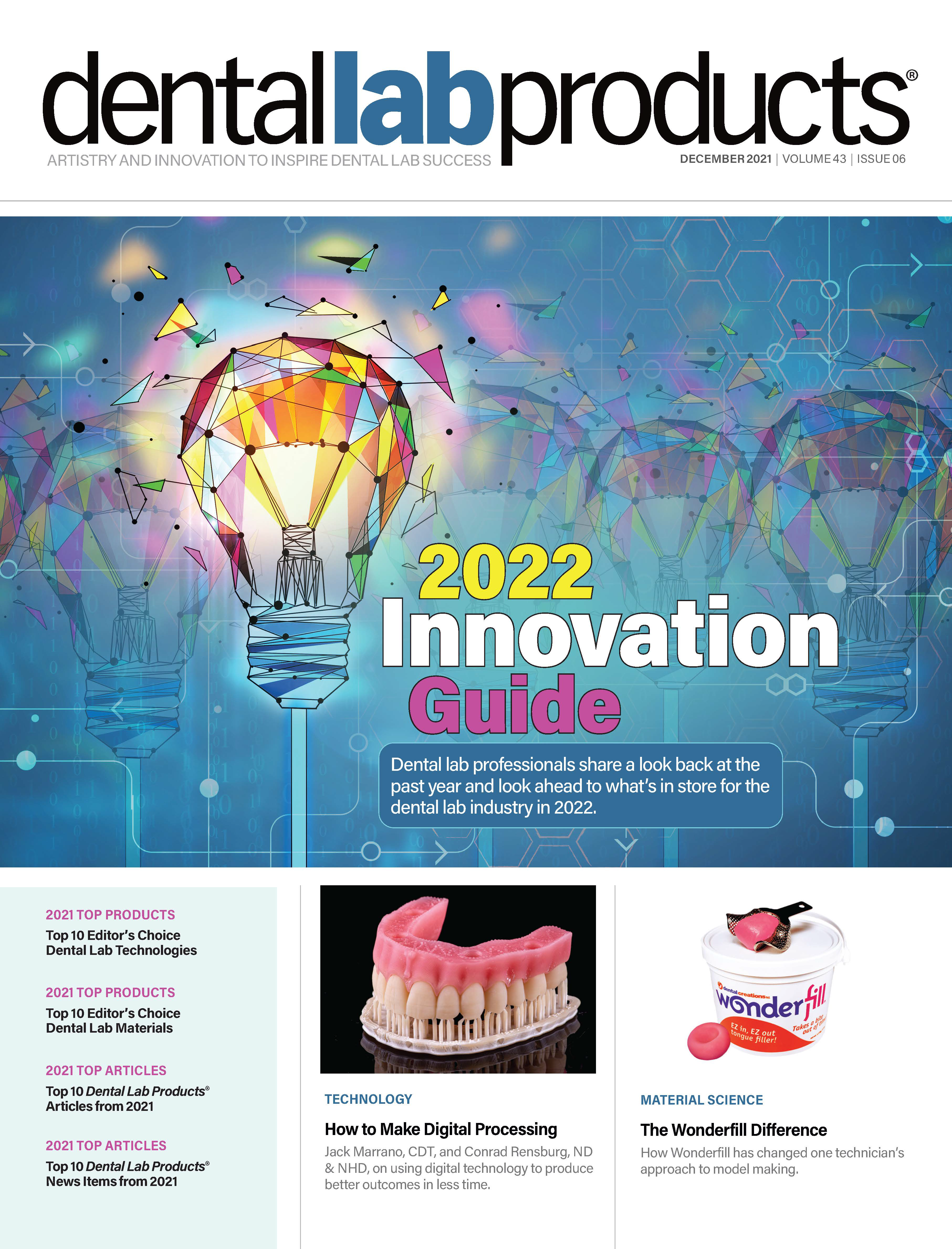Dental Lab Products December 2021 Issue Cover