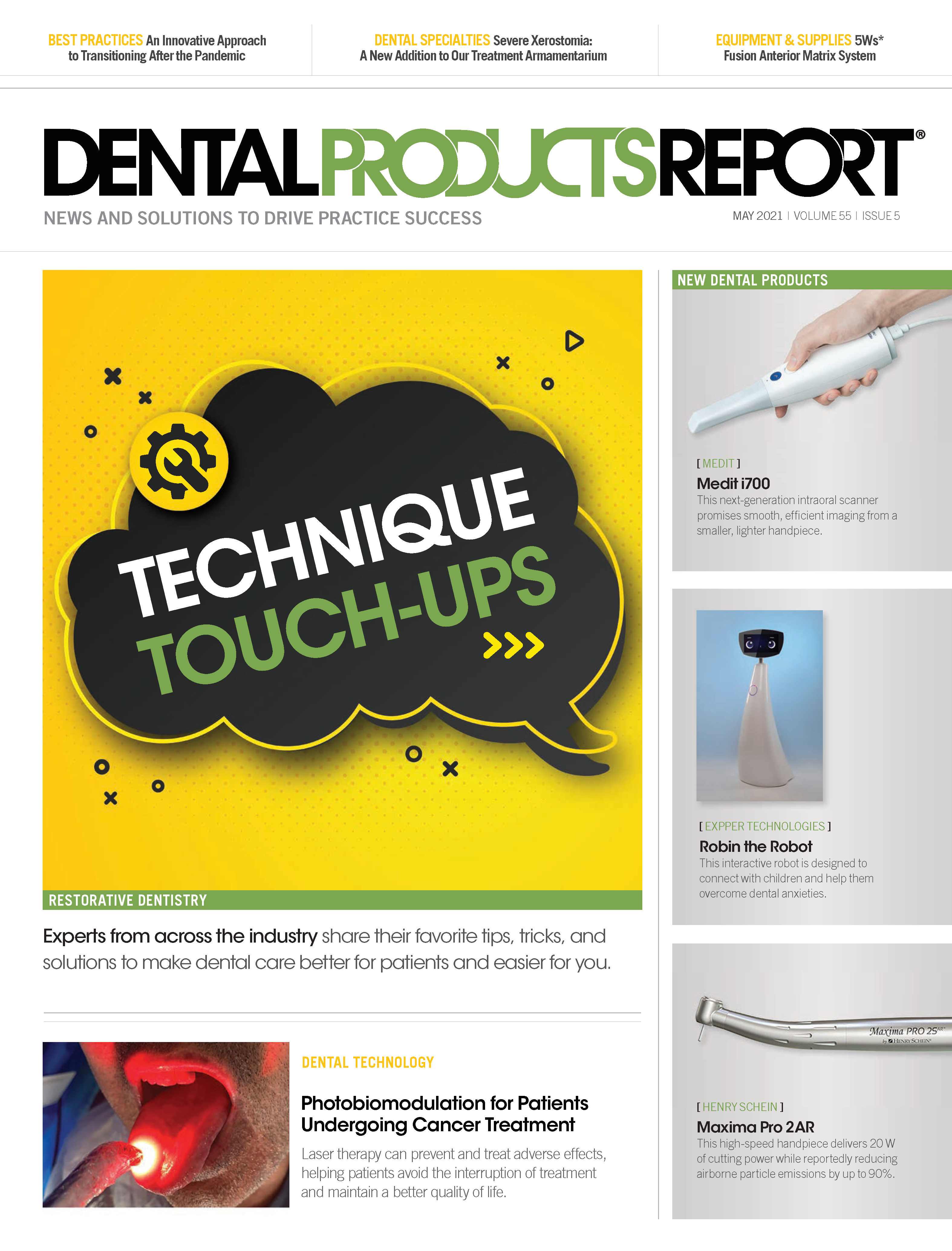 Dental Products Report May 2021 Issue Cover