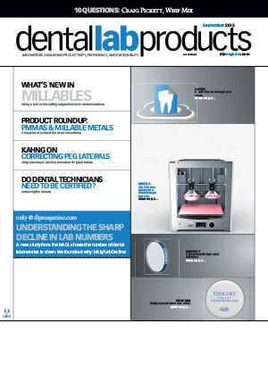 Dental Lab Products September 2015 cover image